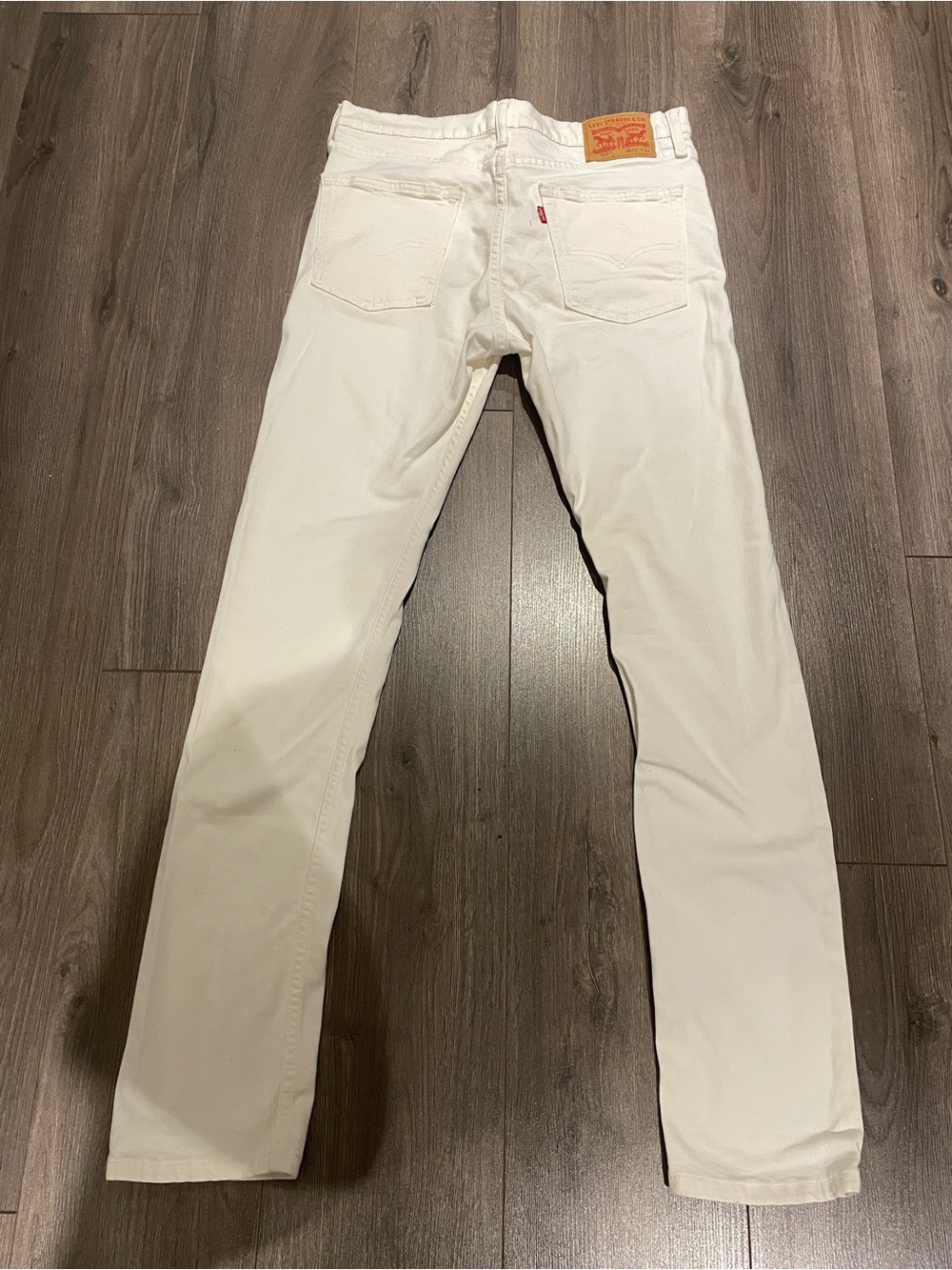 Levi’s 510 white skinny jeans